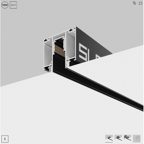 Шинопровод демпферный в натяжной потолок TRX034D-422B