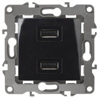ЭРА Устройство зарядное USB, 230В/5В-2100мА, IP20, Эра12, чёрный