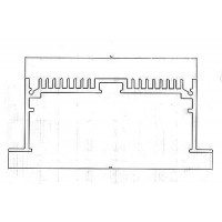 Профиль врезной алюминиевый lc lpv 3288 2 anod