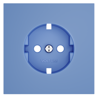 Накладка для розетки с заземлением, S70 (деним) VLS000615