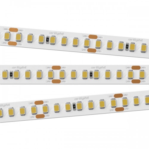 Светодиодная лента RT 2-5000 24V White6000 3x (2835, 840 LED, LUX) (ARL, 17 Вт/м, IP20)