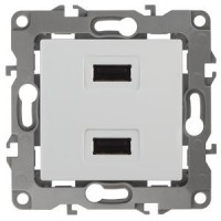 ЭРА Устройство зарядное USB, 230В/5В-2100мА, IP20, Эра12, белый