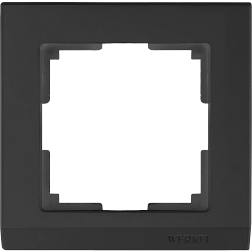 Рамка Stark 1-ая черный WL04-Frame-01-black Werkel