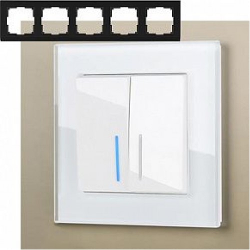 Рамка Favorit 5-ая белое стекло WL01-Frame-05 Werkel