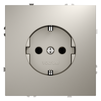Розетка встраиваемая VOLTUM S70 с заземлением 16А, (кашемир) VLS040103