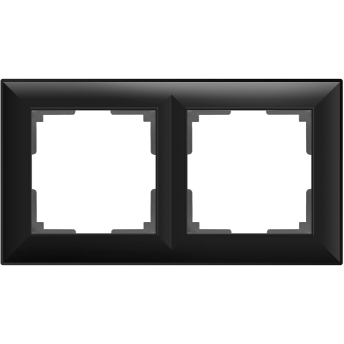 Рамка Stark 2-ая черный WL04-Frame-02-black Werkel