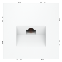 Розетка компьютерная встраиваемая Voltum S70 RJ45 кат.6, (белый матовый) VLS060102
