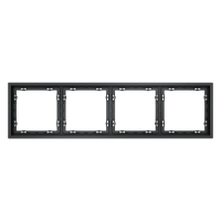 Рамка пластиковая Voltum S70 на 4 поста, (графит) VLS100407