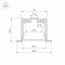 Профиль Arlight SL-LINIA49-F-2500 ANOD+OPAL 020469