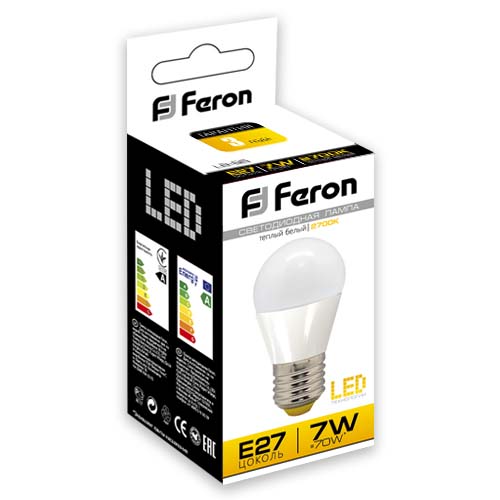 Лампа светодиодная Feron LB-95 7 Вт 2700К Е27