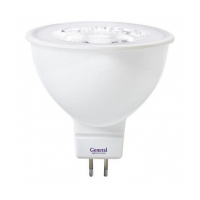 Светодиодная лампа MR16 диффузор 8 Вт Нейтральный свет General GLDEN-MR16-8-230-GU5.3-4500